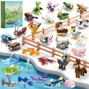 lot 6162 image: WuNian 30 Packs Party Favors for Kids - 919 PCS Animal Building Blocks Toy Mini Sets Party Favors, Goodie Bags Stuffers Classroom Prizes Return Gifts Easter Bulk Gifts Boys Girls Student Ages 6