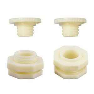 lot 6187 image: ANPTGHT 12 Female ABS Bulkhead Fitting, Plastic Water Tank Connector Adapter Fitting with Plugs for Outdoor rain Barrel Garden Hose Adapter Spigot kit Water Tank Gallon Drain Bucket(Set of 2)