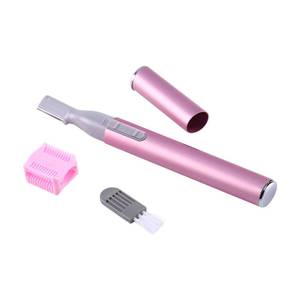 lot 6221 image: Akozon New Portable Electric Face Eyebrow Hair Body Blade Shaver r Trimmer Beauty Pink