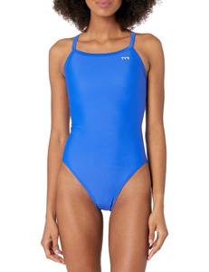 lot 6226 image: TYR Womens TYReco Solid Diamondback Swimsuit, Royal, 38
