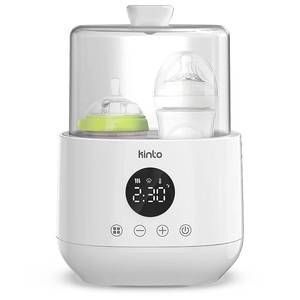 lot 11369 image: Double Bottle Warmer and Sterilizer, Baby Bottle Warmer for Breastmilk and Formula, Fast Heating with Adjustable Timer, Keep Warm Mode