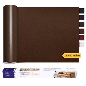 lot 12307 image: Besezx Leather Repair Patch Tape Kit, Self Adhesive Leather Repair for Furniture, Couch, Sofa, Car Seats,Office Chair,Vinyl Repair Kit.60inx16in