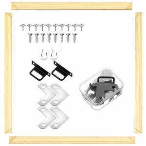 lot 12326 image: DoubleFill 1 Pack 8x8 Inch DIY Canvas Stretcher Bars Canvas Frame Wood Frames Kit Easy to Assemble for Prints, Posters, Oil Painting, Painting, Embroidery Stitch and Needlepoint Arts