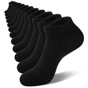lot 12373 image: eallco Mens Ankle Socks Cotton Running Low Cut Short Thin Breathable Casual Socks 6 Pairs
