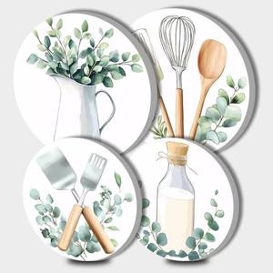 lot 12380 image: Kitchen Electric Stove Burner Covers��4 Pack Round Stove Burner Covers��8 Inches and 10 Inches��Gas Stove Burner Covers,Metal Stove Burner Cover��Dining Room Cooktop Decorative��Home Decor��Kitchen Decor (Only Two)