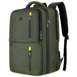 lot 14194 image: MATEIN Extra Large 45L Travel Backpack, Airline Approved Carry on Backpack with USB Port & Shoe Compartment, Water Resistant Luggage College Overnight Weekender Travel Bag Fit 18 Laptop, Green