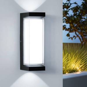 lot 14211 image: Hirzsjoy 24W Outdoor Porch Lights Exterior Lighting Fixtures Wall Mount Rectangular Modern Patio Sconces 3000LM 6000K Aluminum Black IP65 for Garage House Front Door Entryway