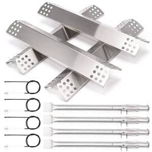 lot 14238 image: Grill Replacement Parts for Monument 24367, 35633, 17842, 24633, 41847NG 4 Burner Gas Grills, Grill Burner, Heat Plate, Igniter for Kitchen aid 720-0954, Monument 6 Burner 77352 77352MB 77352-MB