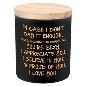 lot 14296 image: BFJLIFE Candles Gifts for Him Men Romantic Unique Fathers Day Christmas Anniversary Birthday Gifts for Husband Boyfriend Him Men Stocking Stuffers Novelty Lavender Scented Soy Candle