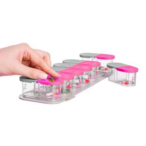 lot 14301 image: Sagely Smart XL Weekly Pill Organizer AMPM - Medicine Storage Organizer with Reminder Alarm App (Large Enough to Fit Fish Oil, Cod Liver Oil, Vitamin D Supplements & Vitamins) (PinkGray)
