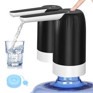 lot 14313 image: Myvision 2 Pack Electric Portable 5 Gallon Water Dispenser, Universal Micro USB Charging Water Bottle Pump, 3-5 Gallon Jug Water Dispenser with Silicone Cap (2pcs Mode 6)