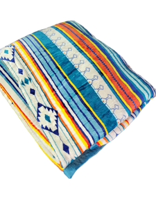 lot 15495 image: Southwestern Pattern Flannel Throw Blanket 152x203cm