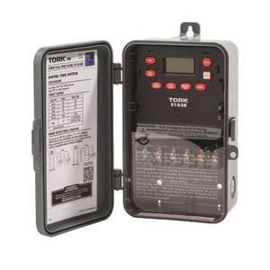 lot 15510 image: NSI Multipurpose Control 24 Hour Time Switch, 120-277 VAC Input Supply, 1 Channel, DPST Output Dry Contact, Pounds (E103B)