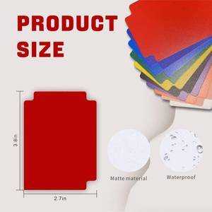 lot 16339 image: qieoyk Trading Card Dividers 100 Pieces Multicolor Card Dividers with Tabs Plastic Cards Separators for Games and Sports Card Box Divider 2.7 x 3.8 Inches