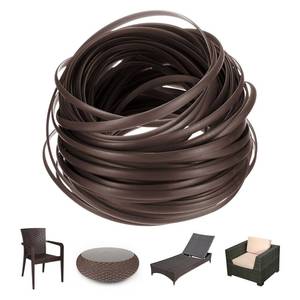 lot 16357 image: M METERXITY 1-Pack Wicker Repair Kit, 5mm x 66ft20m Plastic Flat Rattan Replacement Supplies for Patio Furniture RepairBasket MakingChair Weaving, Synthetic Woven Rattan Brown