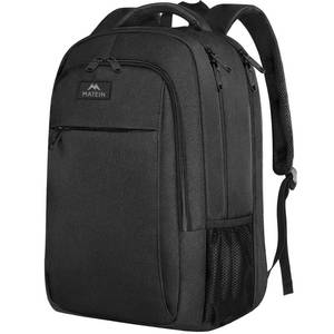 lot 17692 image: MATEIN Extra Large Backpack, 17 Inch Travel Laptop Backpack, Anti Theft TSA Friendly Business Work College Computer Backpack for Men Women, Black