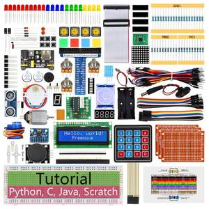 lot 18005 image: Freenove Ultimate Starter Kit for Raspberry Pi 5 4 B 3 B 400 Zero 2 W, 962-Page Detailed Tutorial, Python C Java Scratch Processing Code, 223 Items, 128 Projects (Raspberry Pi NOT Included)
