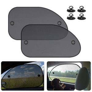 lot 18015 image: 2 Pack Universal Car Window Shade, Cling Sunshade - Sun, Glare and UV Rays Protection for Your Child - Baby Side Window Car Sun Shades, Blocks Over 98% of Harmful UV Rays (Large)