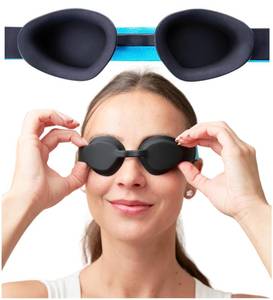 lot 18021 image: MyHalos� Moisture Chamber Glasses for Dry Eyes - Sleep Mask for Dry Eyes - Reusable & Soft - Hydrating Sleeping Mask & Moisture Goggles for Men and Women - Patent Pending
