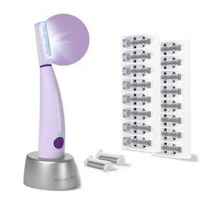 lot 18025 image: Michael Todd Beauty Sonicsmooth Pro Dermaplane Razor for Women Face  Eyebrow Trimmer Dermaplaning System wLED Light Peach Fuzz Remover -16 Dermaplaning Blades & 2 Microsmooth Exfoliation Tips