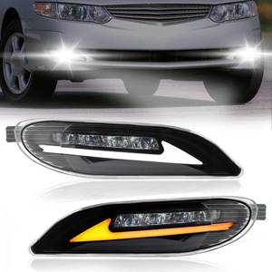lot 19449 image: SINYATO INDUST LED Fog Lights with DRL and Dynamic Turn Signal for Toyota Camry 2002-2004 Corolla 2005-2008 Solara 2002-2003, Fog Lamp Assembly Replacement with Start-up Animation, 1 Pair