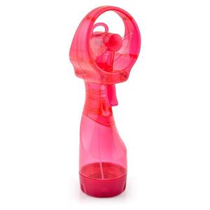 lot 20297 image: O2COOL Deluxe Handheld Battery Powered Water Misting Fan (Pink)