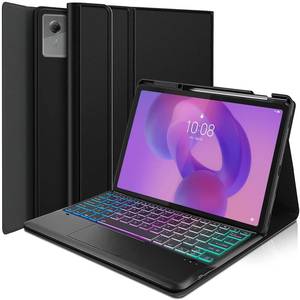 lot 20313 image: Touchpad Keyboard Case for 2025 Lenovo Idea Tab Plus 12.1 InchTab K12, Wineecy 3-Zone Backlight Detachable Wireless Keyboard & Premium PU Case for 12.1 Lenovo Idea Tab PlusTab K12 (TB361FUTB361ZU)