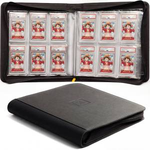 lot 20340 image: X PRO Graded Card Binder - Holds 60 Graded Slabs, Suitable for PSA and CGC Slabs  6 Pocket Slab Binder Design  Ringless PSA Slab Binder  PSA Slab Case  Graded Card Holder for Long Term Storage