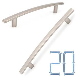 lot 20360 image: KOOFIZO 20 Pack 5 Inch Brushed Nickel Kitchen Cabinet Pulls Satin Silver Cabinet Handles Nickel Cabinet Hardware for Kitchen Cabinets 1961 Drawer Dresser Cupboard Bedroom
