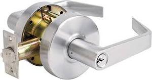 lot 1850 image: Master Lock Cylindrical Lockset Keyed Entry Lever Handle