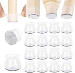 lot 2370 image: Nubs to put on bottom of chairs to not scratch floor clear multi-pack