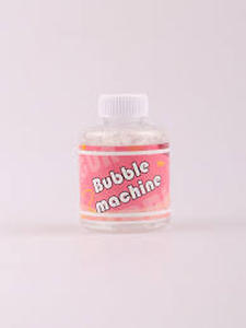 lot 6017 image: Bubble Machine Solution Refill Bottles Set of 2