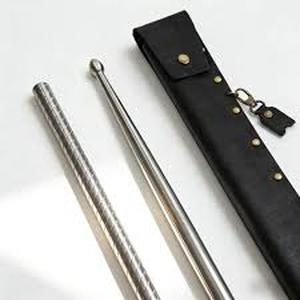 lot 12355 image: NimbleNest Stainless Steel Drumsticks For Practice With Carrying Bag
