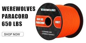 lot 18046 image: (Used) Paracord Bundle 650lb 100ft