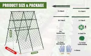 lot 19439 image: Garden Fence Kit with Installation Hardware and Gloves