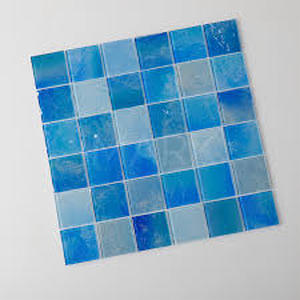 lot 19453 image: Blue Glass Mosaic Tiles