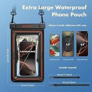 lot 20260 image: Universal Waterproof Phone Case with Lanyard