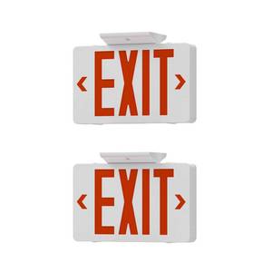 lot 1899 image: RMCLUX Exit Signs with Emergency Lights,Double Face Exit,AC 120-277V, Hardwired Exit Signs for Business Indoor ETL Listed 2 Pack