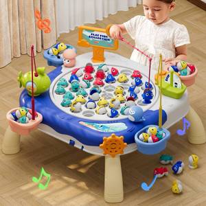 lot 1904 image: Magnetic Fishing Game for Kids Toddlers Ages 1-3 3-5 5-7, Fish Toy Board Game for Toddlers 1 2 3 4 5 6 7 8 Years Old, Fishing Table Toys Birthday Gifts