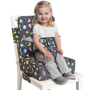 lot 1924 image: Booster Seat for Dining Table, Toddler Booster Seat for Dining Table with Safety Buckles, Anti-Scratch Easy Cleaning Toddler Seat for Table