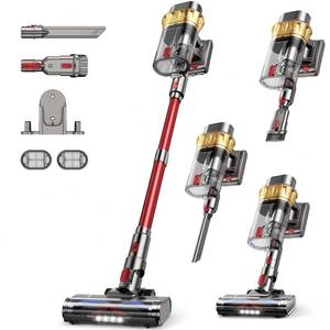 lot 1936 image: AIPOWAY 650W Cordless Vacuum Cleaner with 55KPa Flagship Suction, 75-Min Extended Runtime 2.5L Dual-Cup Capacity, Anti-Tangle Brush & Self-Standing Design HEPA Filtration for Furniture Carpet Pet Hair