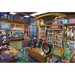 lot 2426 image: Lavievert Jigsaw Puzzle 1000 Piece Puzzle for Adults - Garage