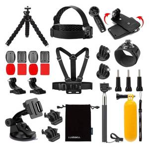 lot 4006 image: Luxebell Accessories Kit for AKASO EK5000 EK7000 4K WiFi Action Camera GoPro Hero 12 11 10 9 8 7 6 5Session 5Hero 43321 Max Fusion SJ4000 SJ5000 (14-in-1)