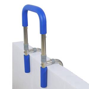 lot 4012 image: Anti-Slip Bathtub Grab Bar Safety Bar for Seniors and Handicap - for Assistance Getting in and Out of Tub, Easy to Install on Most Tubs