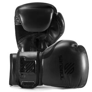 lot 4046 image: Sanabul Essential Gel Boxing Gloves for Men & Women, Kickboxing MMA, Muay Thai Gloves and Heavy Bag Training Punching & Sparring, AllBlack 8 oz