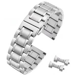 lot 4421 image: Nizonlaie Stainless Steel Watch Band 12mm 13mm 14mm 15mm 16mm 17mm 18mm 19mm 20mm 21mm 22mm 23mm 24mm Curved End Metal Watch Band Strap Universal Replacement Band Men Women