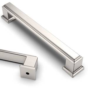 lot 4440 image: Asidrama 10 Pack 5 Inch(128mm) Brushed Satin Nickel Kitchen Cabinet Handles Cabinet Pulls Kitchen Cabinet Hardware for Cupboard Drawer Pulls