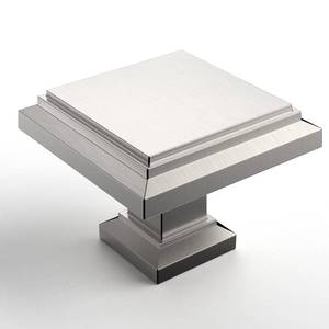 lot 4443 image: Asidrama 10 Pack Brushed Satin Nickel Kitchen Cabinet Knobs Square Dresser Knobs Drawer Knobs Cabinet Hardware Zinc Knobs for Dresser Drawers