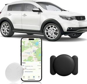 lot 4470 image: GPS Tracker for Cars,Mini Hidden Car Tracker with Magnetic Case,No Monthly Fee Real Time Car GPS Tracker Works with Apple Find My(iOS Only) (Black,1PCS)