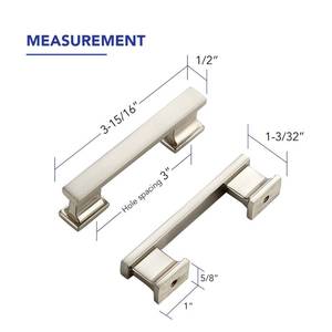 lot 6091 image: Ravinte Hardware 25 Pack 3 Inch (76mm) Brushed Nickel Cabinet Pulls, Heavy Duty Kitchen Drawer & Cupboard Handles, Solid Cabinet Hardware